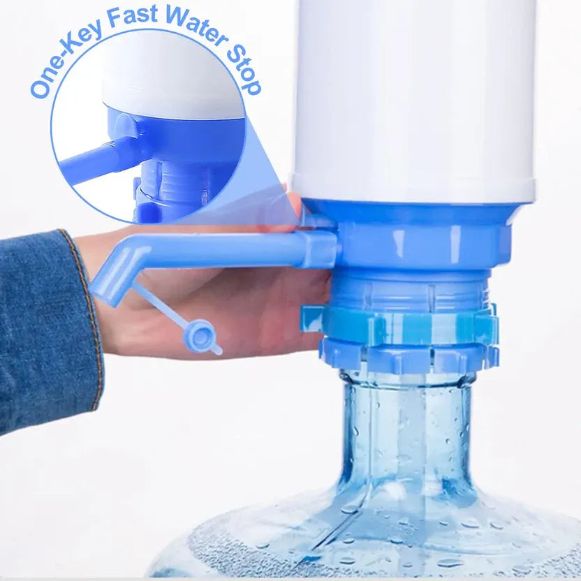 Manual Hand Press Water Dispenser Pump – Universal Mineral Water Bottle Pump for 19L Bottles | Easy Drinking Water Dispenser for Home, Office & Outdoor Use