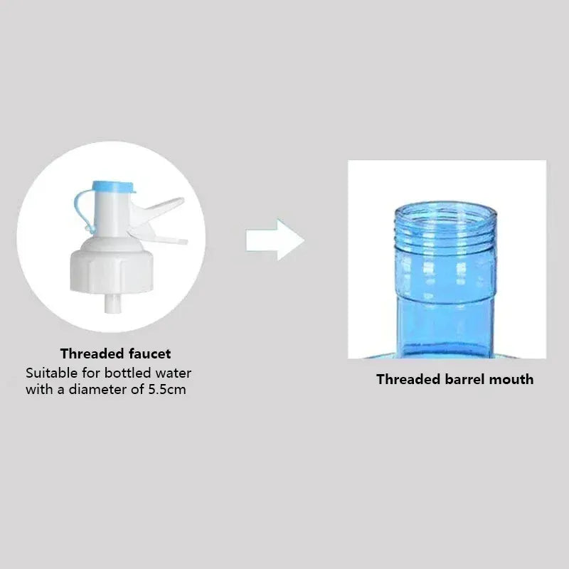 Heavy-Duty Metal Water Bottle Stand for 19L Capacity Water Bottle + Water Dispenser Tap (Nozzle Included)