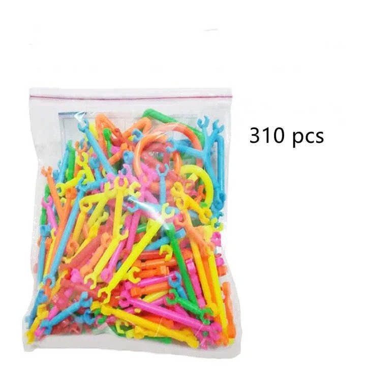 Children's Plastic Stick-Shaped Splicing Building Blocks DIY Play Fun Toys