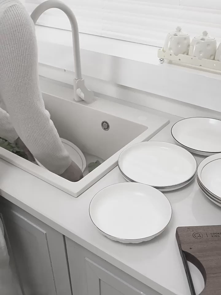 Kitchen Dish Rack with Drainage Basket, Bowl/Plate Rack, Storage Organizer for Bowls and Chopsticks, Dish Drying Rack