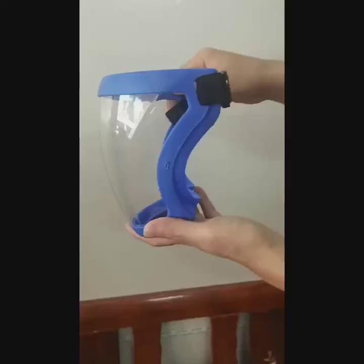 Adjustable Full-Face Protective Shield – Ultimate Protection from Cold Wind, Rain, Dust & Smog | Durable Plastic Mask with Transparent Visor | Heat & Impact-Resistant Safety Shield with Easy Drawstring Closure