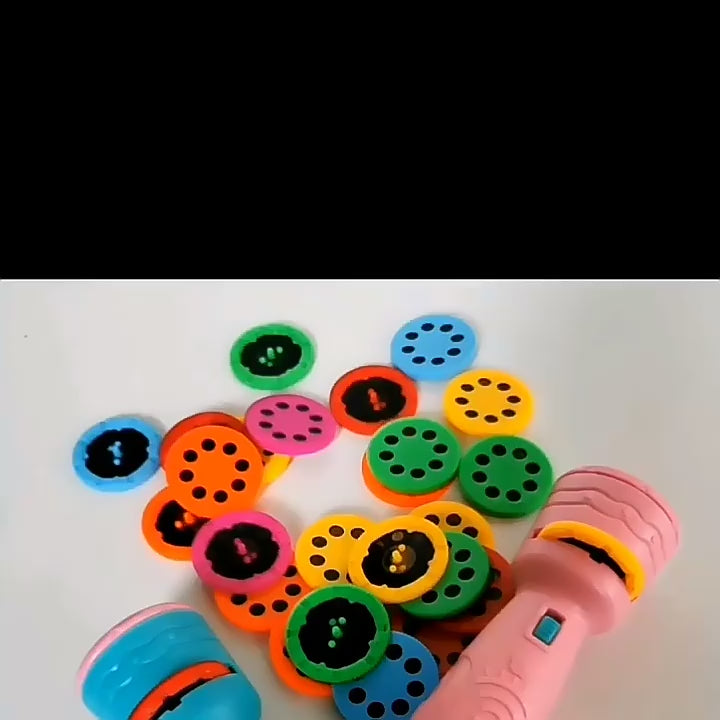 Children's Flashlight Lights Up Toys Early Education Cognitive Animals Marine Projection Flashlight