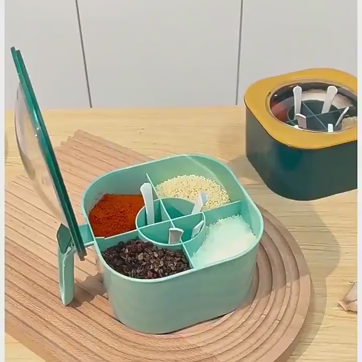 Hot selling Ready to Ship Kitchen Multi Layer Seasoning Frame Combination Salt Pot Kitchen Household Goods Seasoning Box
