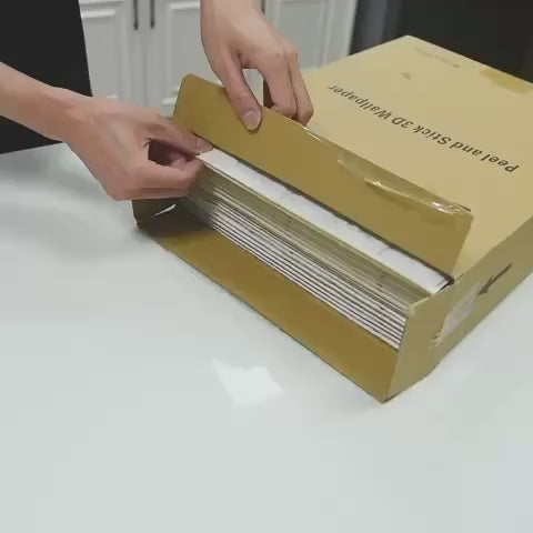 3D Decorative Tile Foam Wall Stickers – Self-Adhesive Brick Pattern Panels, Cuttable, Waterproof & Dustproof – Removable Wall Décor for Bedroom, Living Room, Kitchen, Bathroom, Office & Background Walls – Mixed Sand Texture 70 CM x 77 CM