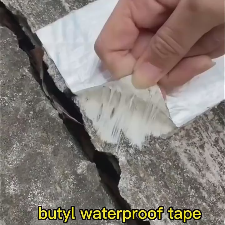 Heavy-Duty Butyl Waterproof Tape – Ultra Sticky Aluminum Foil Repair Tape for Roof Leaks, Wall Cracks, and Gutter Sealing – Easy-to-Use, Weather-Resistant Super Fix Tape for Durable Waterproofing