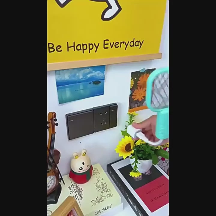 Pest Control USB Mosquito Swatter Trap Electric Shock Mini Fly Bug Zapper UV Light Portable Insect Racket Bedroom