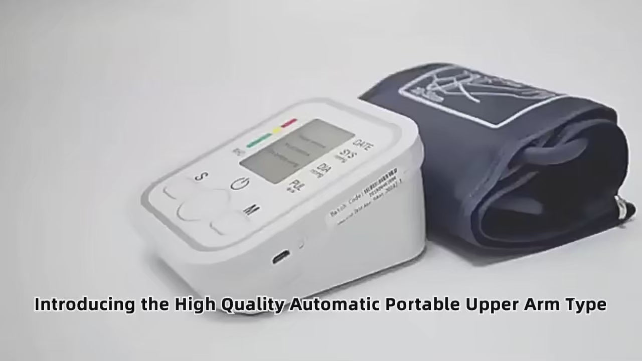 Portable Blood Pressure Monitor Digital Tensiometer Heart Rate Monit Equipment Automatic Professional Medical Sphygmomanometer