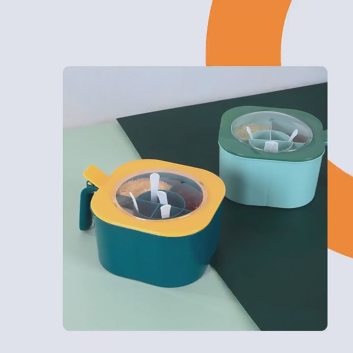 Hot selling Ready to Ship Kitchen Multi Layer Seasoning Frame Combination Salt Pot Kitchen Household Goods Seasoning Box