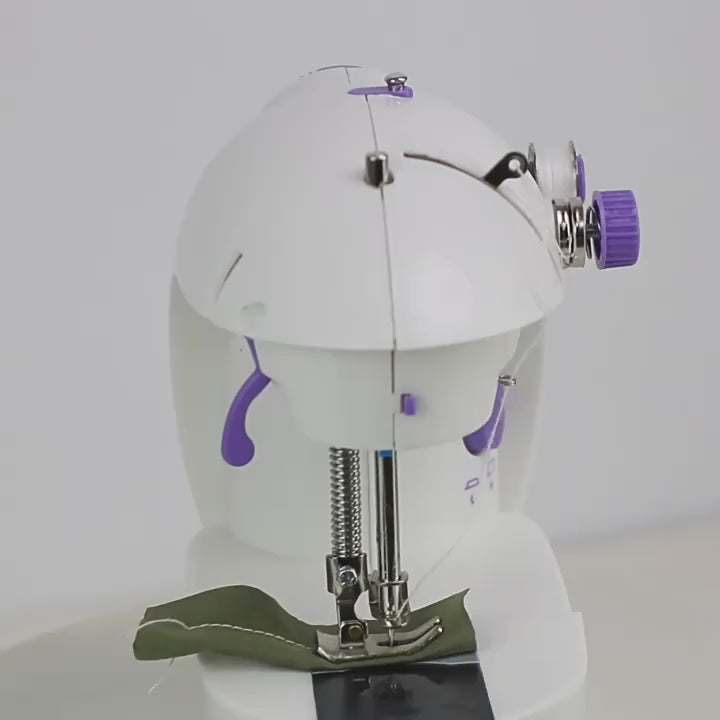 Portable Mini Electric Sewing Machine with Built-In LED Light – Compact & Lightweight Home Fabric Repair Tool