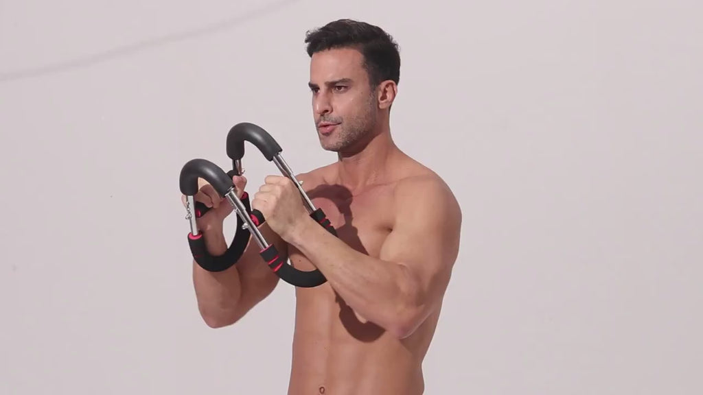 Twister Arm Trainer Adjustable Twister Arm Chest Exerciser & Training Poster for Men & Women Enhancing Upper Body Muscle