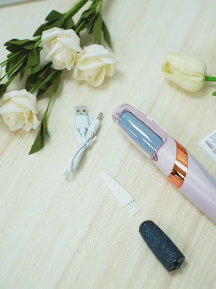 USB Rechargeable Electric Foot File Foot Pedicure Tools Grinder Dead Skin Callus Remover Hard Cracked Remove Callus Rubbing Pedicure FootCare
