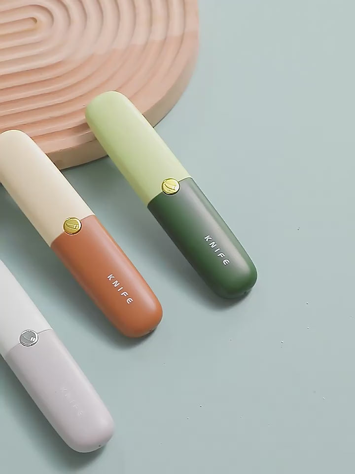 New Design High Quality Plastic Metal 77g Fruit Knife Kitchen Knives 2 In 1 Knife And Peeler