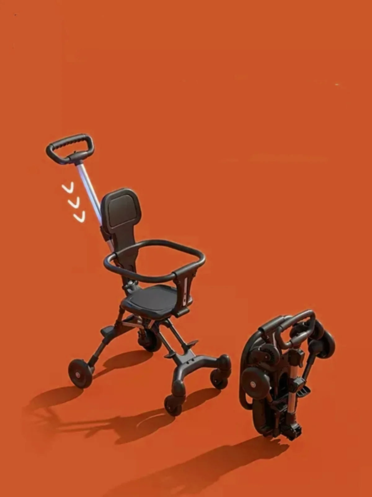 Baby Walking Artifact Baby Stroller One-click Collection Lightweight Folding Baby Cart Can Be Put on The Plane