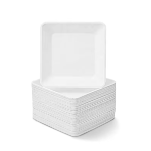 Compostable sugarcane plates Biodegradable bagasse plates Eco-friendly disposable plates Compostable square plates Biodegradable square paper plates Sugarcane bagasse disposable plates Compostable dinner plates Eco-friendly square plates Biodegradable party plates Compostable disposable plates