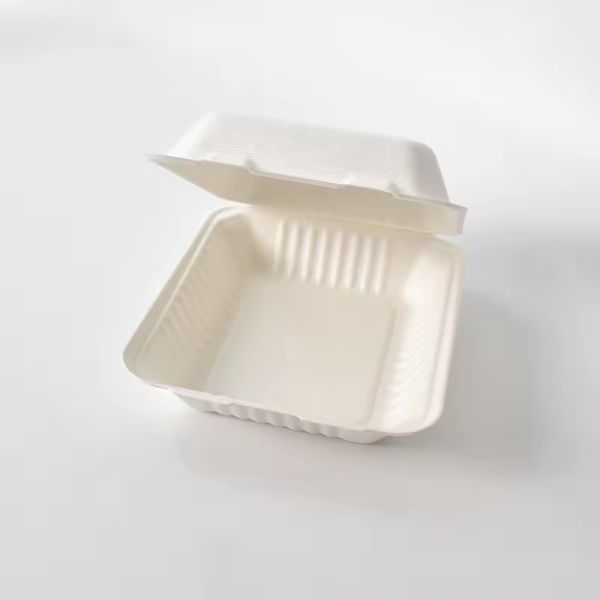 Biodegradable food container Compostable clamshell container Sugarcane bagasse food box Eco-friendly disposable containers Natural compostable takeout boxes Biodegradable clamshell box Sugarcane-based food packaging Compostable food packaging Eco-friendly takeout boxes Biodegradable sugarcane containers