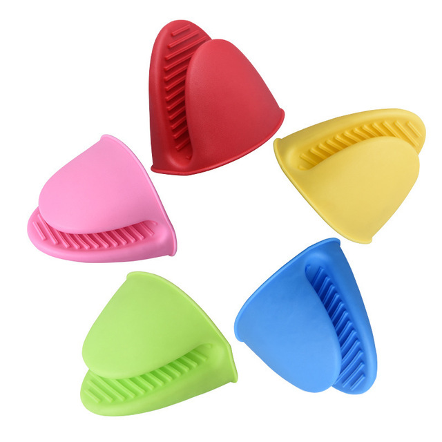 Hot Selling Colorful Safety Kitchen Silicone Oven Mitts silicone Pot Holder Oven Mitts Finger Protector