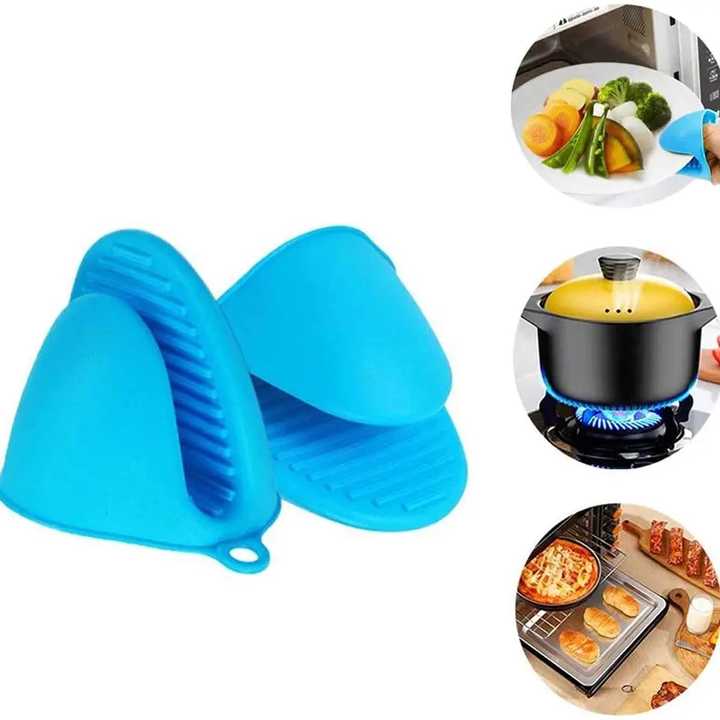 Hot Selling Colorful Safety Kitchen Silicone Oven Mitts silicone Pot Holder Oven Mitts Finger Protector