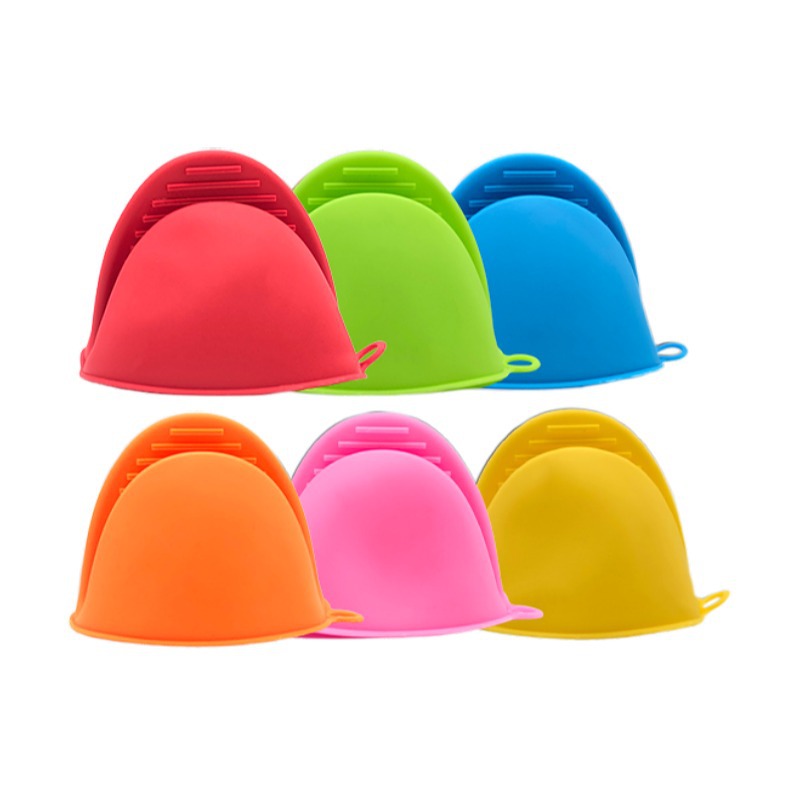 Hot Selling Colorful Safety Kitchen Silicone Oven Mitts silicone Pot Holder Oven Mitts Finger Protector