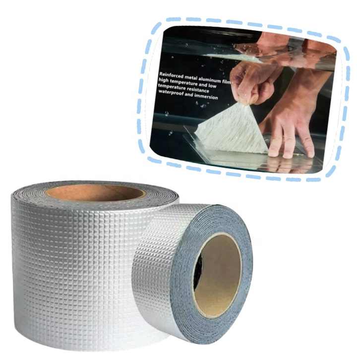 Heavy-Duty Butyl Waterproof Tape – Ultra Sticky Aluminum Foil Repair Tape for Roof Leaks, Wall Cracks, and Gutter Sealing – Easy-to-Use, Weather-Resistant Super Fix Tape for Durable Waterproofing