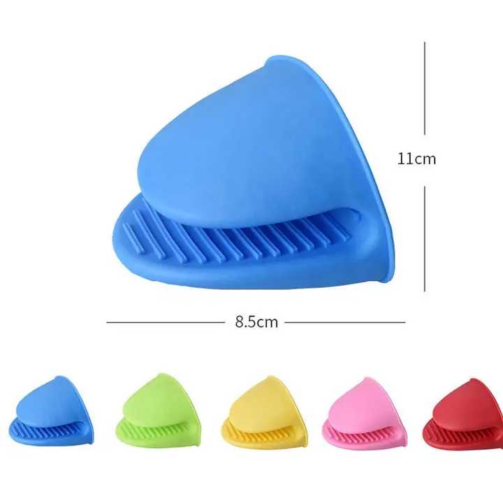 Hot Selling Colorful Safety Kitchen Silicone Oven Mitts silicone Pot Holder Oven Mitts Finger Protector