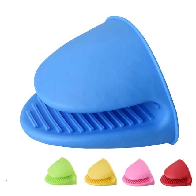 Hot Selling Colorful Safety Kitchen Silicone Oven Mitts silicone Pot Holder Oven Mitts Finger Protector