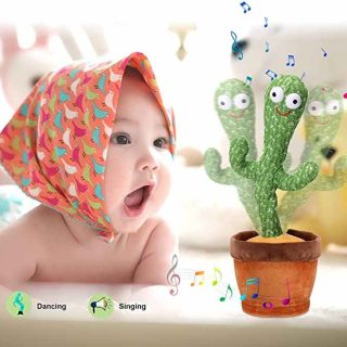 Hot Selling Electric Singing Dancing Saxophone Cactus Toys Recording Plush Toy Singing Dancing Cactus