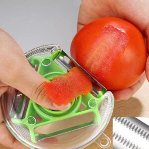 Kitchen 3 in 1 Multi-purpose Rotary Peeler Stainless Steel Potato Peeler Slicer Grater Fruit Peeler Vegetable Shredder