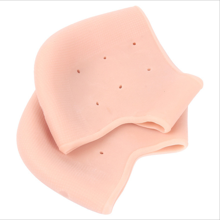 Silicone foot anti skid abrasion anti dry crack heel pad relieve pain heel protection sleeve