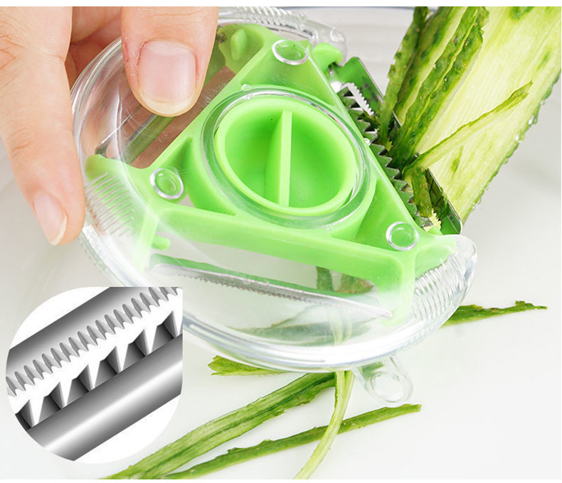 Kitchen 3 in 1 Multi-purpose Rotary Peeler Stainless Steel Potato Peeler Slicer Grater Fruit Peeler Vegetable Shredder