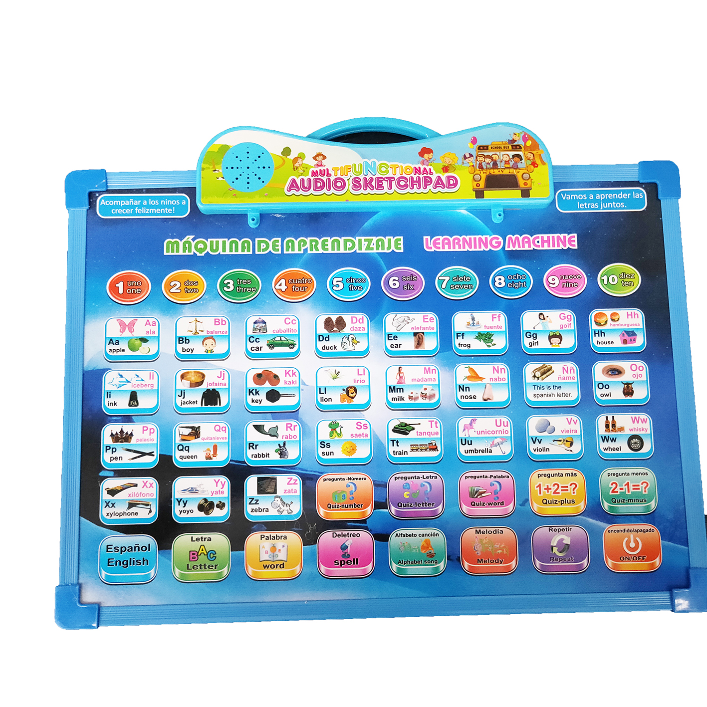 Popular Arabic English Learning Machine Pad Toy Kids Electronic Islamic Quran Point Read Letters Story Early Educational Tablet