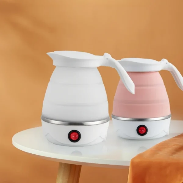 Silicone folding electric kettle travel kettle household electric kettle automatic electric kettle safety kettle 600mL