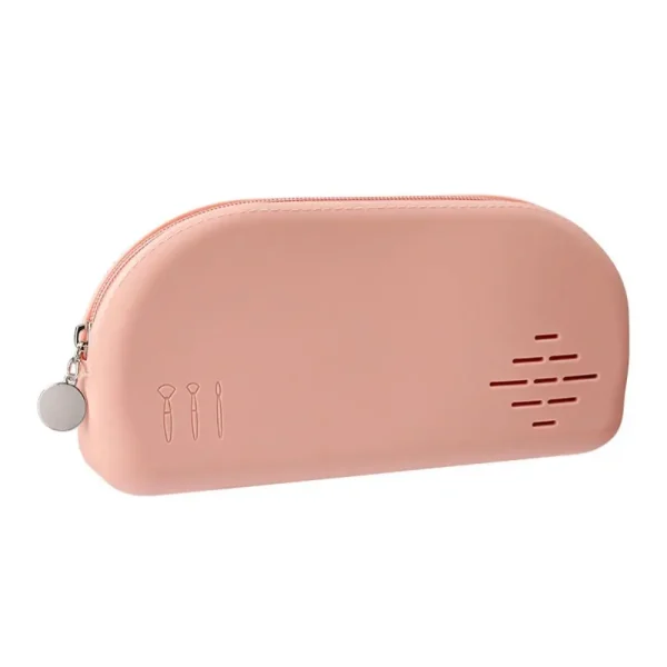 Silicone Makeup Brush Case Travel Waterproof Cosmetic Storage Bag Soft Sleek Makeup Storage Box Portable Makeup Tools Organizer - Image 3