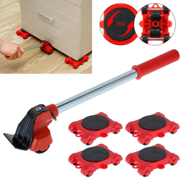 Furniture Caster Furniture Moving Transport Roller Set Heavy Duty Furniture Lifter Stuffs Transport Lifter Sliders Roller Wheel - Image 3